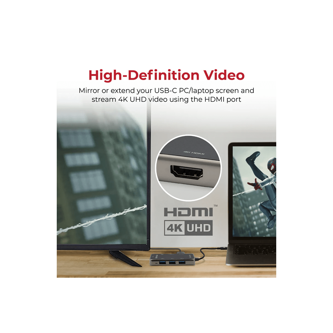 Promate PrimeHub-Mini Ultra-Compact USB-C Hub with 100W Power Delivery in Qatar Promate PrimeHub-Mini Ultra-Compact USB-C Hub with 100W Power Delivery in Qatar